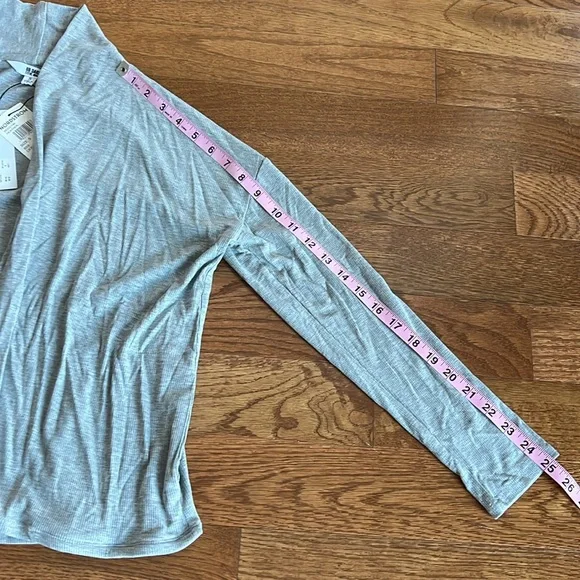 Small grey BB Dakota by Steve Madden lightweight cardigan with pockets - Picture 5 of 8